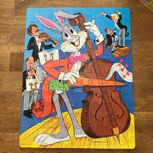 Bugs Bunny 100 Piece Puzzle Orchestra Cello 1976 Complete